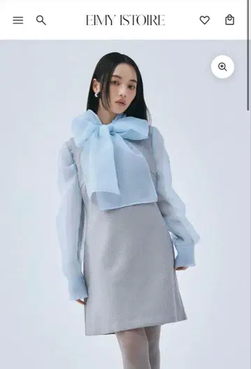 에이미 이스트 월 비주트림 미니 원피스