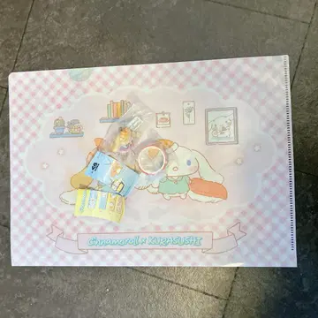 시나모롤 피규어 카푸치노 클리어 파일 테이프 쿠라스시