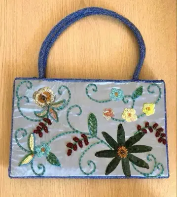 비즈백 스팽글 클러치백 빈티지 시노와즈리 헤이세이 레트로