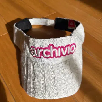 [ archivio ] 케이블 니트풍 바이저 화이트