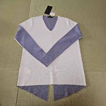 [ 미사용 새상품 ] ICB 긴팔 니트 S 화이트/그레이