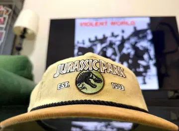 USA 영화 쥬라기 공원 코듀로이 캡 베이지