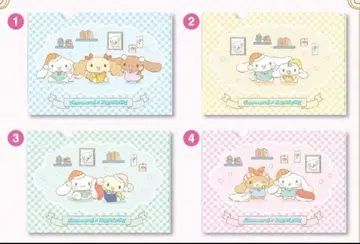 쿠라스시 x 시나모롤 클리어 파일 4개 세트