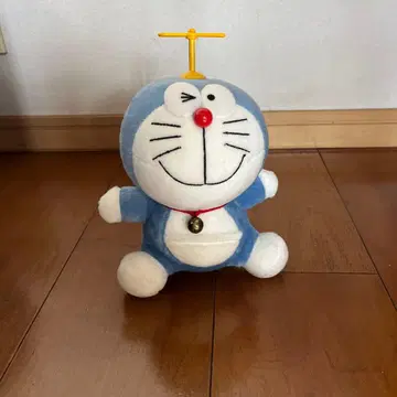 [빈티지] 도라에몽 프로펠러 달린 봉제 인형 약 20cm 주머니 포함