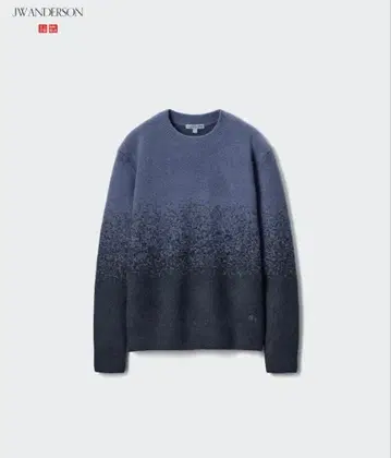 유니클로 JW ANDERSON 그라데이션 스웨터 BLUE S
