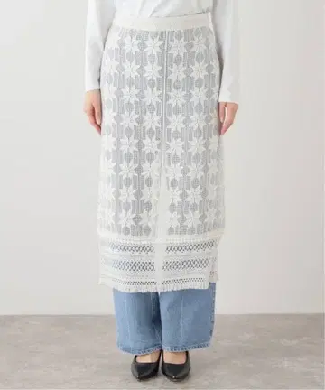 [SLOBE IENA] 레이스 패치워크 스커트