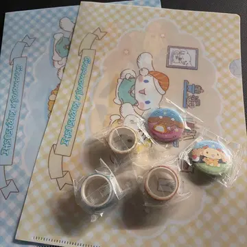 시나모롤 쿠라스시 클리어 파일 캔뱃지 마스킹 테이프