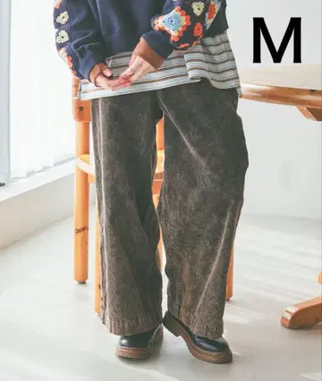 niko and - 코듀로이 포켓 와이드 팬츠 다크 브라운 니코앤드