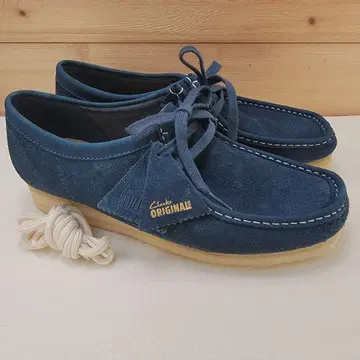 클락스 왈라비 로우 컷 네이비 스웨이드 UK7 25cm