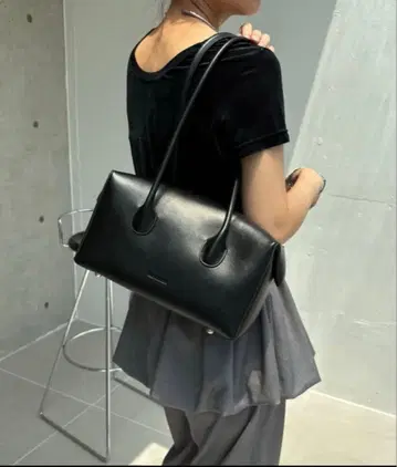 택 포함 새상품 ADD CULUMN 애드컬럼 LOP 보스턴 백 블랙