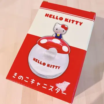 헬로키티 버섯 캐니스터 소품함