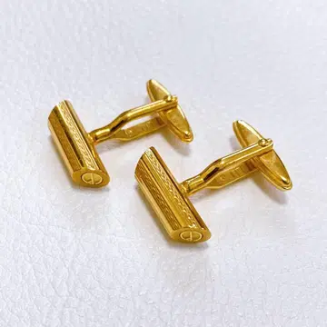 새상품급 던힐 dunhill 커프스 커프 링크 골드