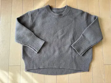 로페 ROPE 태즈메이니아 울 크루넥 니트 M 그레이지