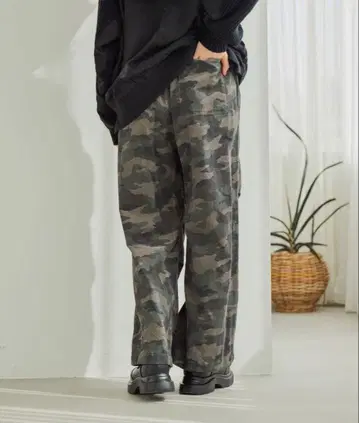 niko and - 프린트 코듀로이 팬츠 카모플라주 카모플라쥬 니코앤드