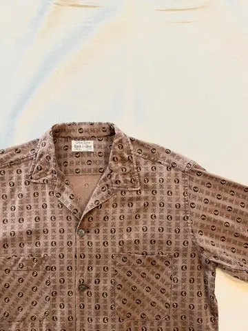 [ 초레어 ] 60s 코튼 올 패턴 셔츠 로카빌리 세인트 패턴 빈티지