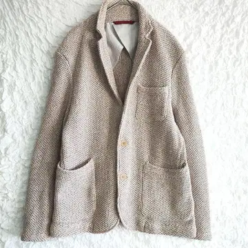 [ DoCLASSE 두클라쎄 ] 베이지 니트 테일러드 자켓 M