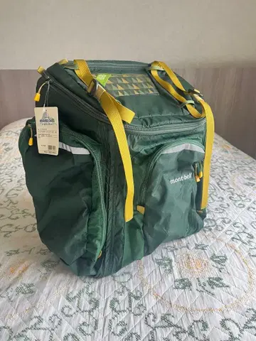 Montbell 트리플 포켓 백 45-60L 대용량 그린 백