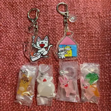 논탄 메지루시 액세서리 아크릴 키링 토끼 너구리
