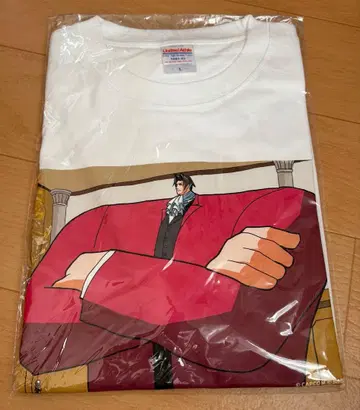 sattou x 역전재판 캡슐 복권 미츠루기 레이지 셔츠