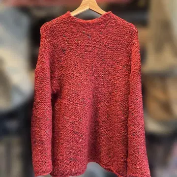 JOURNAL STANDARD relume 모헤어 혼 니트 레드