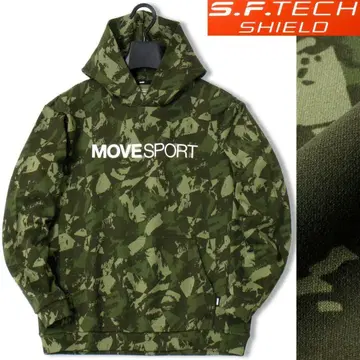 새상품급 데상트 무브스포츠 후드 맨투맨 XO 3L 블랙 정가 15900엔