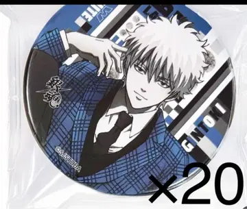 은혼 사카타 긴토키 캔뱃지 흑백 수트 Ver. 점프 페스타 JF 20