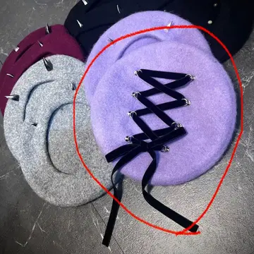 CuLLt 컬트 DEVIL RIBBON BERET 베레모 퍼플