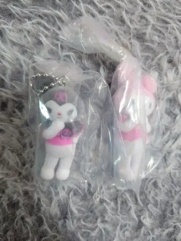 산리오 캐릭터즈 미니어처 참 라이브 캐릭터 마이멜로디 쿠로미