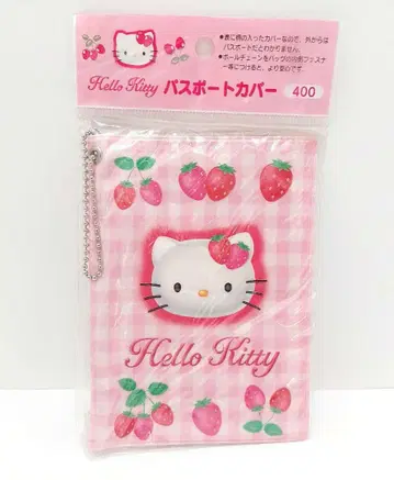 희귀 레어 레트로 산리오 헬로키티 키티 이치고 여권 커버
