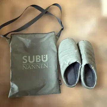 SUBU NANNEN 그레이 슬립온 수납 가방 포함