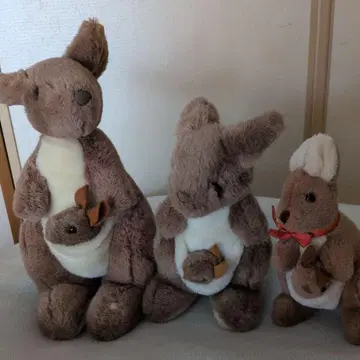 호주 기념품 캥거루 봉제 인형 3개 세트