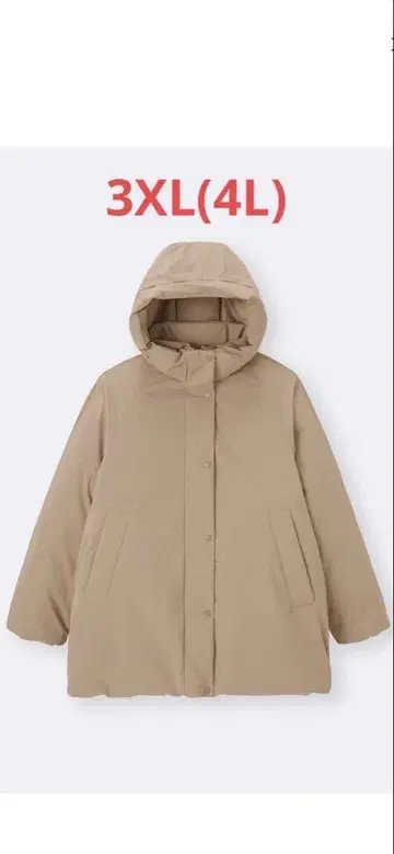 GU 웜 패디드 스티치리스 코트 3XL