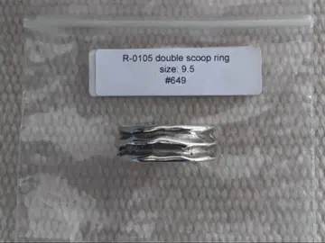 jill platner 더블 스쿱 링 (US9.5호)