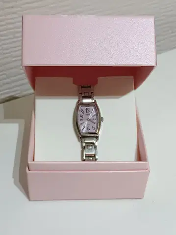 ingenu ALBA JC005 손목시계 실버/핑크