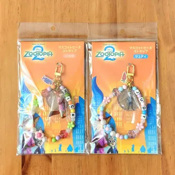 [ 미개봉 새상품 ] 주토피아2 마스코트 비즈 스트랩 닉 주디