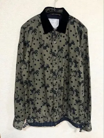 사카이 Sacai 20SS 도트 드로우 스트링 셔츠 남성용 1