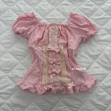 LIZ LISA 계 프린세스 퍼프 슬리브 상의