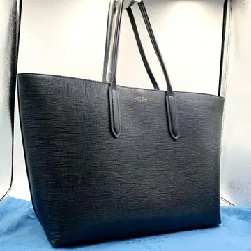 새상품급 스마이슨 토트백 A4 숄더 가능 블랙 천연 가죽 비즈니스