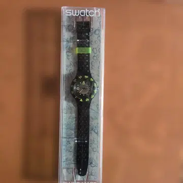 Swatch 다이버즈 스타일 시계 블랙/그린