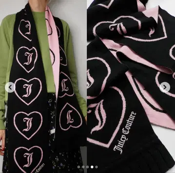 새상품급 Juicy Couture 핑크 & 블랙 리버서블