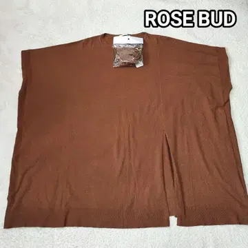 [ 택 포함 새상품 ] 로즈버드 풀오버 니트 튜닉 브라운