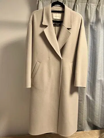 nano universe PURE LAMBS 리버 롱 코트 그레이지 M