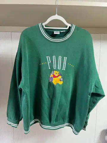 푸우 그린 크루넥 트레이닝복