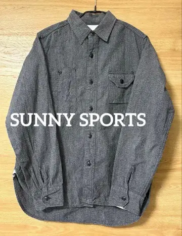 SUNNY SPORTS 블랙 샴브레이 셔츠 36