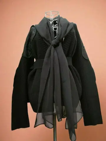 사카이 니트 자켓 블랙