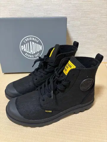 [미사용 새상품] PALLADIUM 블랙 하이컷 부츠 27cm