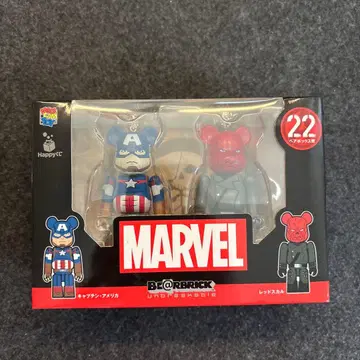 MARVEL 베어브릭 캡틴 아메리카&레드스컬 해피 복권