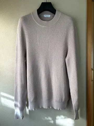 GRAN SASSO 코튼 서멀 모크넥 니트 베이지 50