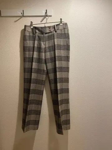 새상품급 Incotex 그레이 체크 슬랙스 40