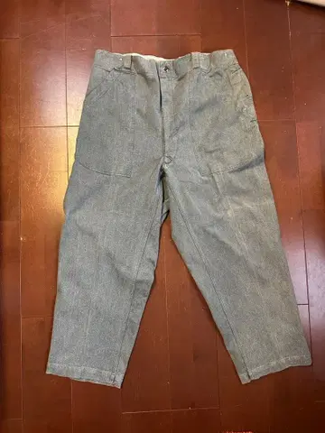 스위스 군 1950년대 전반기 빈티지 데님 워크 팬츠